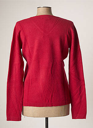 Pull coupe cintrée manches longues rose COULEURS DU TEMPS femme