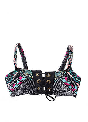 Haut de maillot de bain stretch haut soutien-gorge avec mousse de rembourrage amovible noir RIP CURL femme