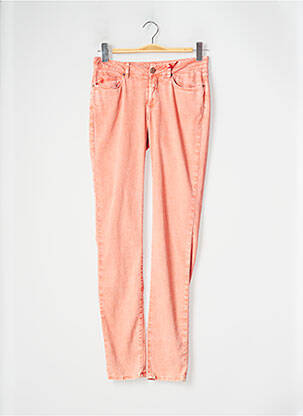 Pantalon slim taille basse taille basse orange I.CODE (By IKKS) femme