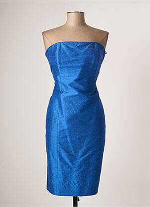 Robe courte sans manche sans manche bleu PAULE VASSEUR femme