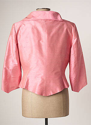 Veste casual col tailleur rose PAULE VASSEUR femme