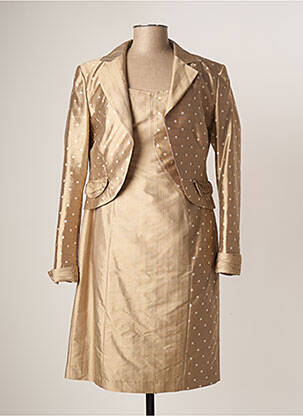 Ensemble robe coupe cintrée beige PAULE VASSEUR femme