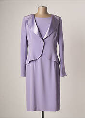 Ensemble robe violet PAULE VASSEUR pour femme seconde vue