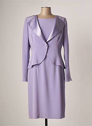 Ensemble robe violet PAULE VASSEUR pour femme