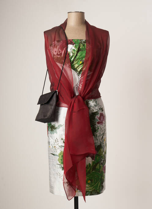 Robe courte sans manche sans manche gris PAULE VASSEUR femme