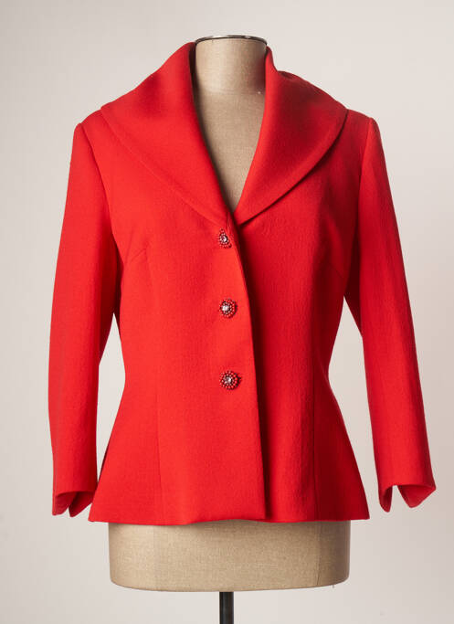 Manteau court rouge PAULE VASSEUR pour femme