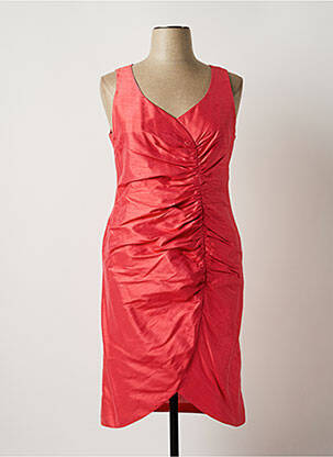 Robe mi-longue sans manche sans manche rose PAULE VASSEUR femme