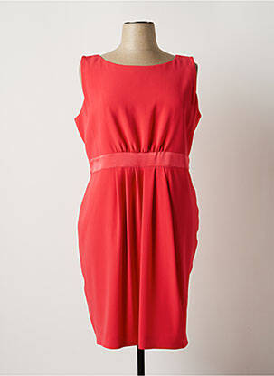 Robe mi-longue sans manche sans manche rose PAULE VASSEUR femme