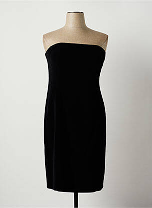Robe courte sans manche sans manche noir PAULE VASSEUR femme