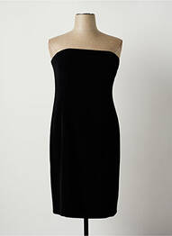 Robe courte sans manche sans manche noir PAULE VASSEUR femme