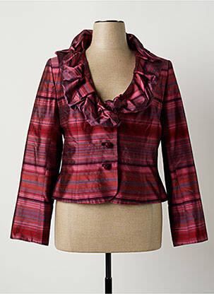 Veste chic fermeture boutonnée sur le devant rose PAULE VASSEUR femme
