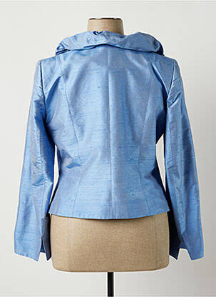 Veste chic fermeture boutonnée sur le devant bleu PAULE VASSEUR femme