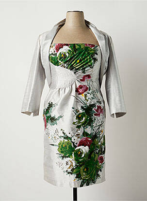 Ensemble robe coupe cintrée gris PAULE VASSEUR femme