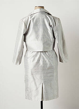 Ensemble robe coupe cintrée gris PAULE VASSEUR femme