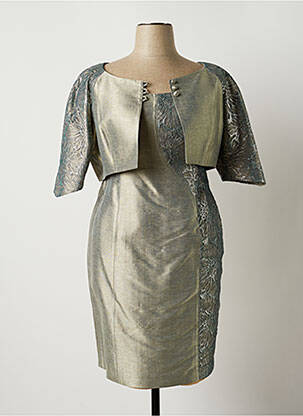 Ensemble robe coupe cintrée gris PAULE VASSEUR femme