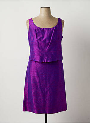Ensemble jupe coupe cintrée violet PAULE VASSEUR femme