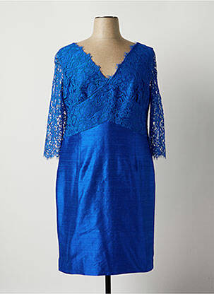 Robe mi-longue bleu PAULE VASSEUR pour femme