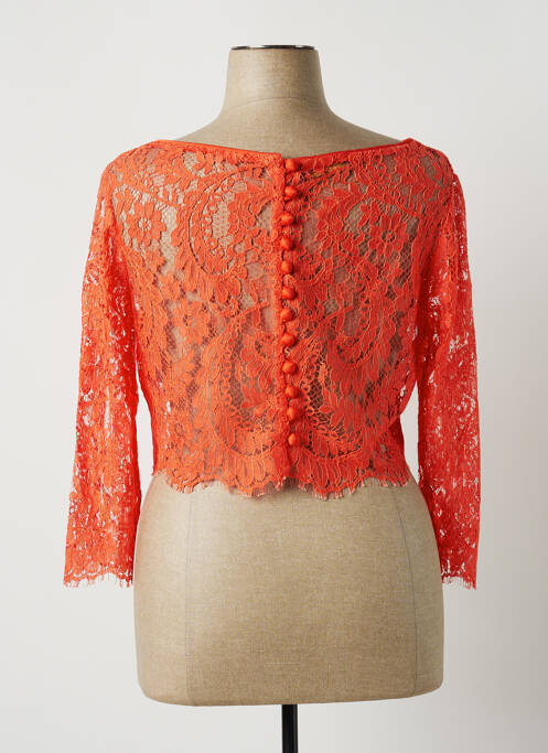 Top orange PAULE VASSEUR pour femme