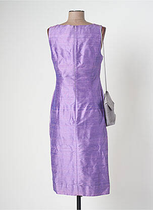Robe mi-longue sans manche sans manche violet PAULE VASSEUR femme