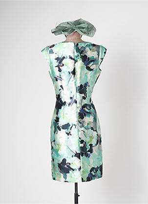 Robe courte sans manche sans manche vert PAULE VASSEUR femme