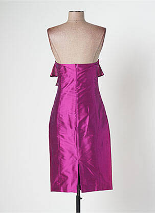 Robe courte sans manche sans manche violet PAULE VASSEUR femme