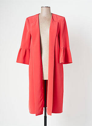 Manteau court manches longues sans capuche rose PAULE VASSEUR femme