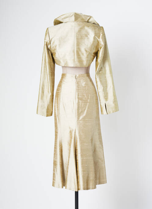 Jupe mi-longue jaune PAULE VASSEUR femme