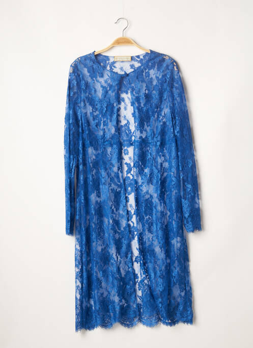 Veste chic fermeture boutonnée sur le devant bleu PAULE VASSEUR femme