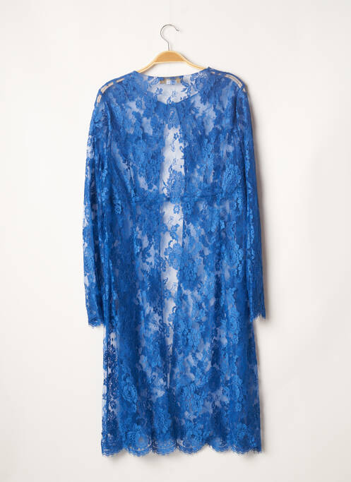 Veste chic fermeture boutonnée sur le devant bleu PAULE VASSEUR femme