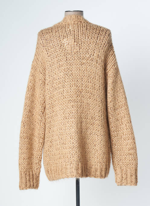 Gilet manches longues beige LA DOVITCH pour femme