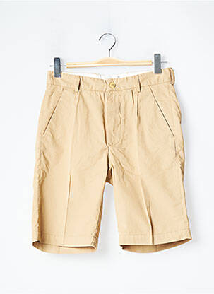 Bermuda tissage popeline taille normale beige BELLEROSE homme