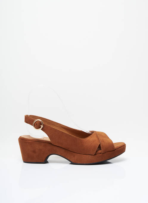Sandales/Nu pieds marron ADIGE pour femme