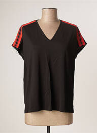 Top stretch manches courtes noir GARELLA femme