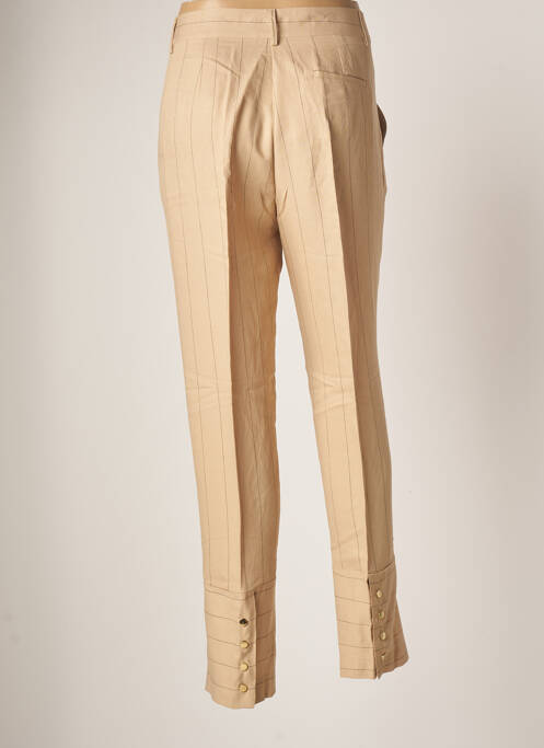 Pantalon droit beige TRICOT CHIC pour femme