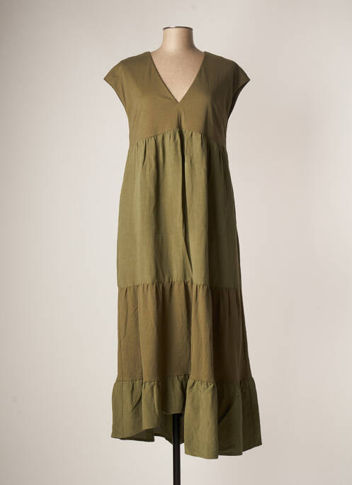 Robe longue vert ELEONORA AMADEI pour femme