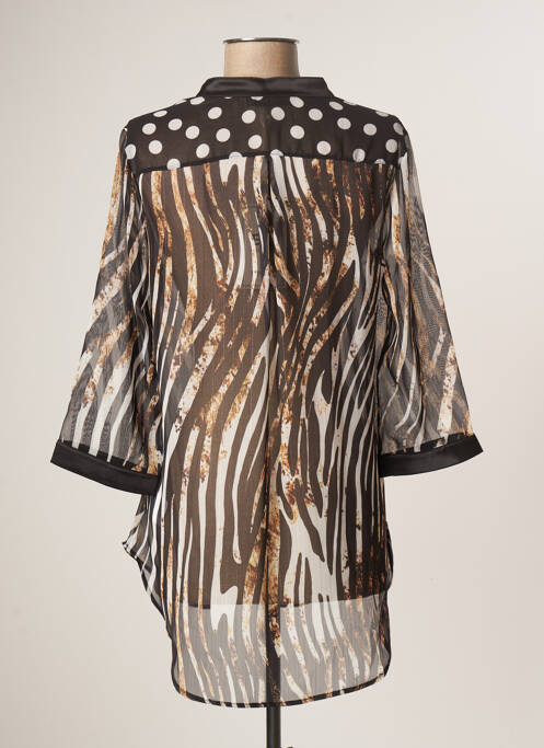 Tunique manches longues noir ELEONORA AMADEI pour femme