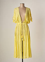 Robe de plage fermeture liens à nouer jaune VACANZE ITALIANE femme