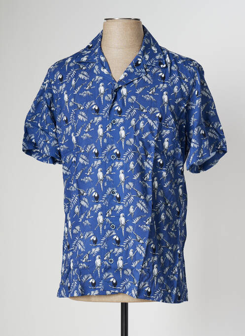 Chemise manches courtes bleu DARIO BELTRAN pour homme