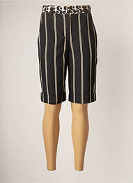 Bermuda taille haute taille haute noir AHIMARIA femme