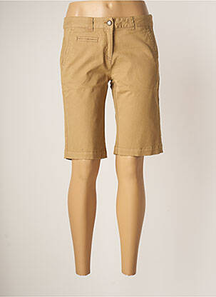 Bermuda coupe droite taille normale beige 0039 ITALY femme