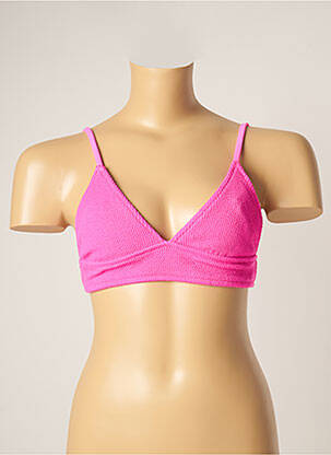 Haut de maillot de bain stretch haut triangles rose BANANA MOON femme