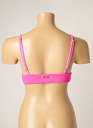 Haut de maillot de bain stretch haut triangles rose BANANA MOON femme