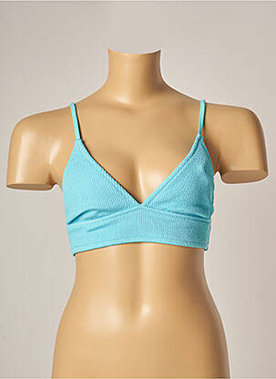 Haut de maillot de bain stretch haut triangles bleu BANANA MOON femme
