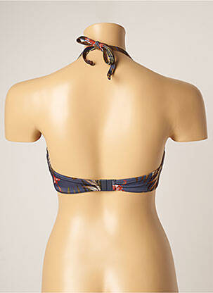 Haut de maillot de bain stretch haut bandeau bleu BANANA MOON femme