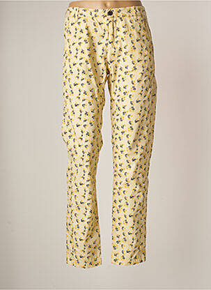 Pantalon chino jaune BELLEROSE pour femme