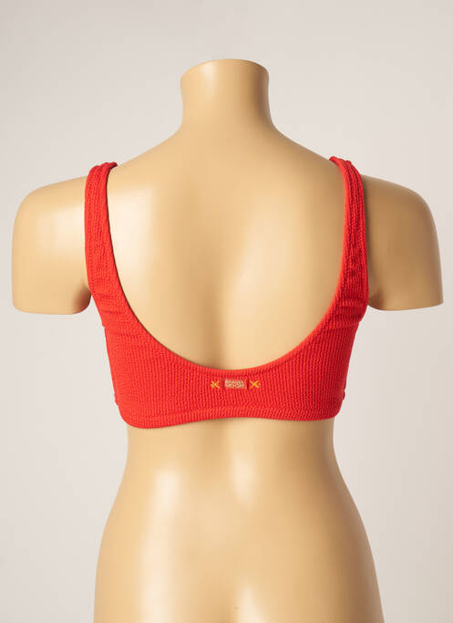 Haut de maillot de bain rouge BANANA MOON pour femme