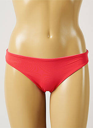 Bas de maillot de bain effet matière satinée culotte rose SEGNI D'ACQUA CALVI femme