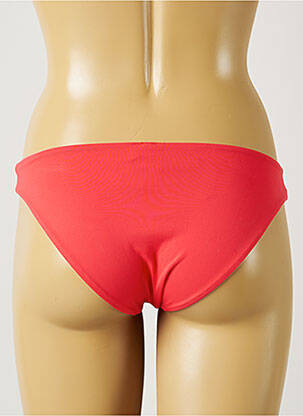 Bas de maillot de bain effet matière satinée culotte rose SEGNI D'ACQUA CALVI femme