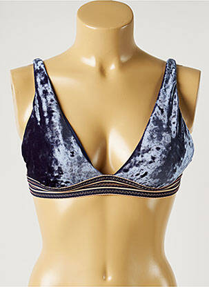 Haut de maillot de bain stretch haut triangles bleu SEAFOLLY femme
