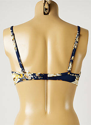 Haut de maillot de bain stretch haut soutien-gorge moulé bleu WATERCULT femme